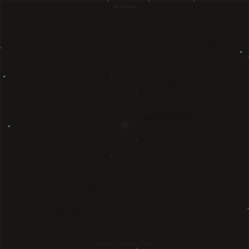 008: The Frame -- adapted growth reaches the canvas edge